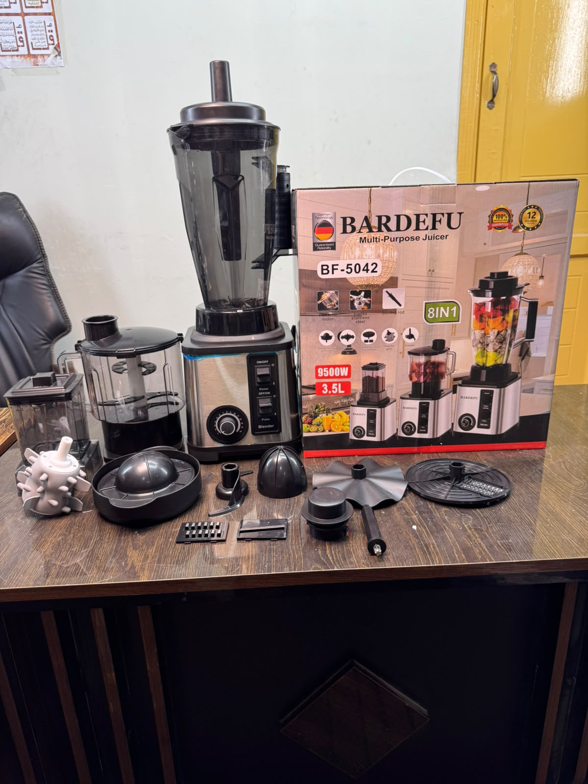 BARDEFU BF-5042 Prestige 8-in-1 Multi-Function Juicer & Blender | 3.5L | 9500W