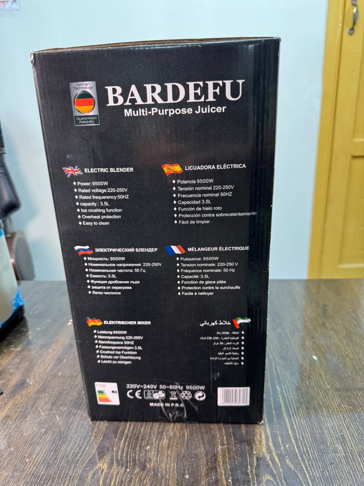 BARDEFU BF-5042 Prestige 8-in-1 Multi-Function Juicer & Blender | 3.5L | 9500W