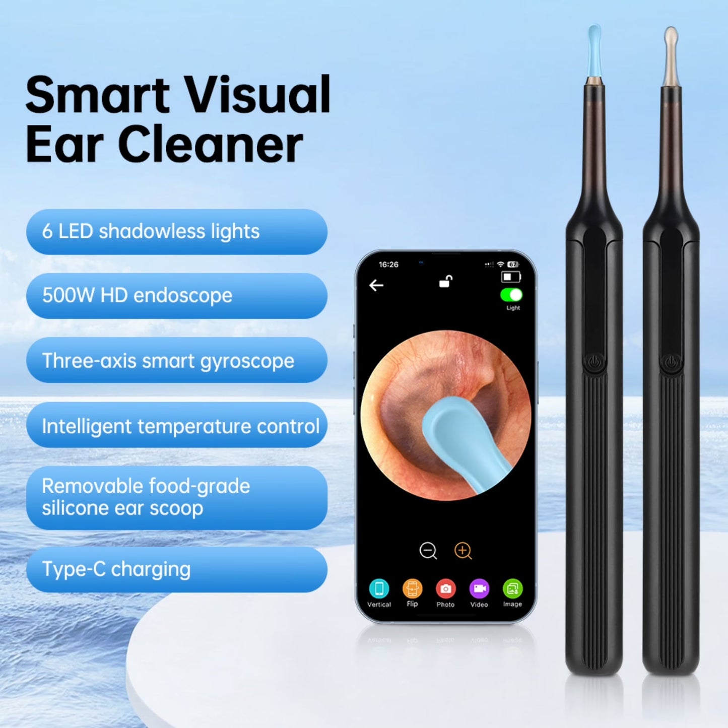 Smart Ear Cleaner Camera – Wireless HD Ear Wax Removal Kit
