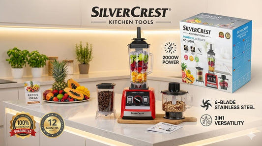 SilverCrest SC-4080B Powerful Blender – 2000W High Performance
